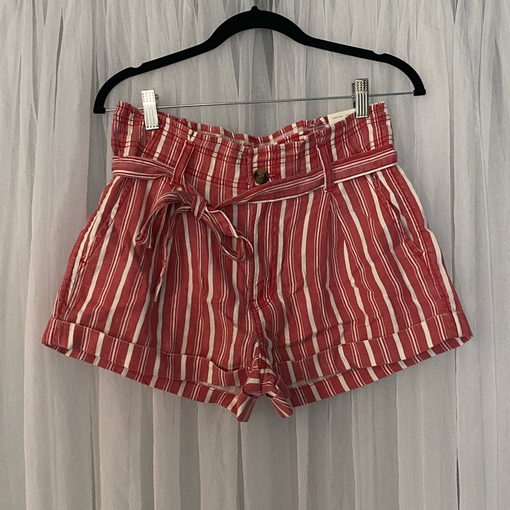 Stripe Super High Rise American Eagle Shorts